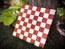 Jatoba and Maple Chess Board