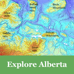 Bedrock Topography of Alberta, Version 2
